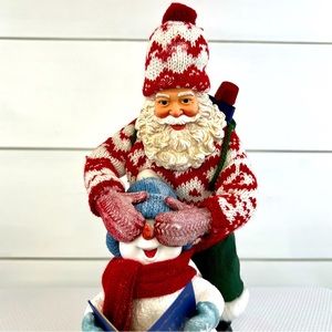 Possible Dreams Clothtique Dept. 56 - Guess Who Santa & Snowman